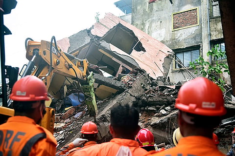 Building collapsed in Navi Mumbai's Belapur